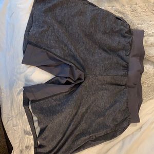 Lu Lu Lemon Gray Linered Shorts